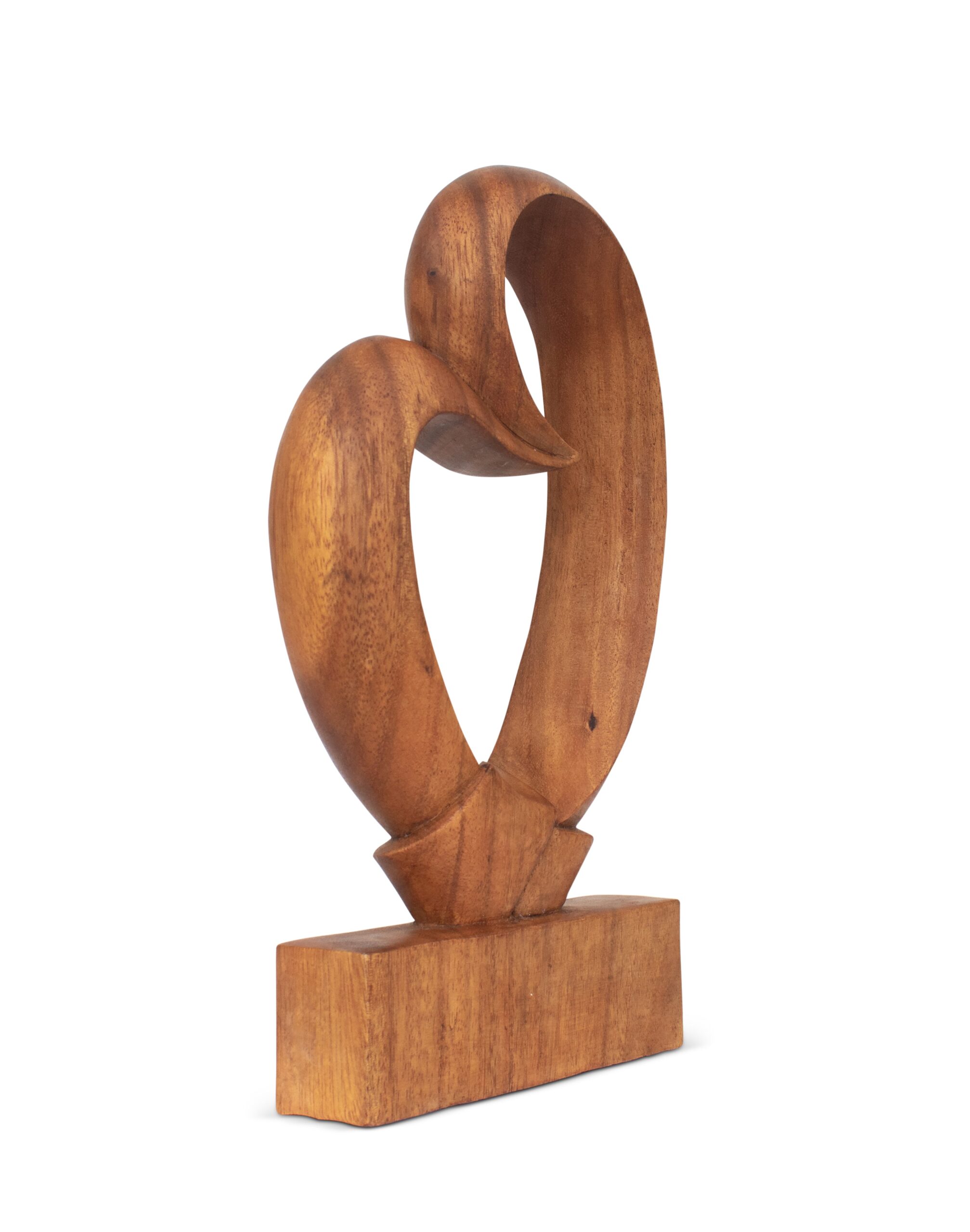 12" Wooden Handmade Abstract "Bond of Love" Figurine Sculpture Statue Handcrafted Gift Art Decorative Home Decor Accent Decoration Artwork Hand Carved - Image 5