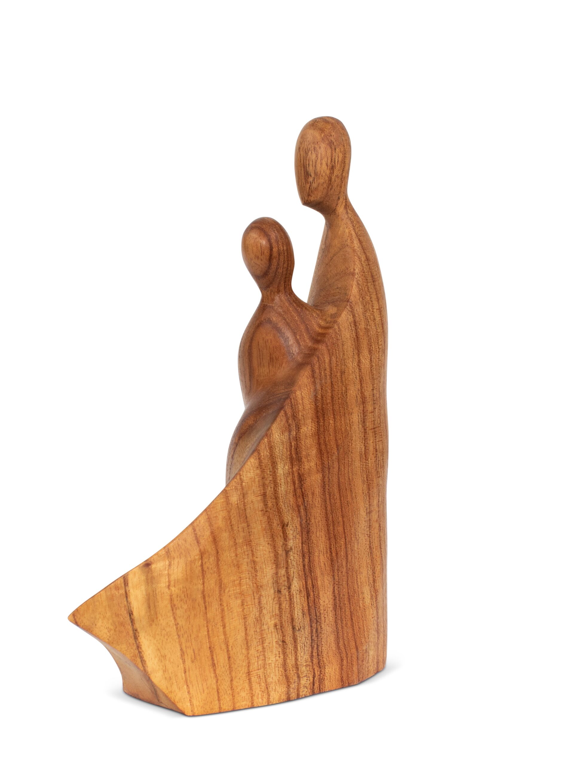 10" Wooden Handmade Abstract Bride & Groom Loving Figurine Sculpture Statue Handcrafted Gift Decorative Home Decor Accent Decoration Artwork Hand Carved - Image 7
