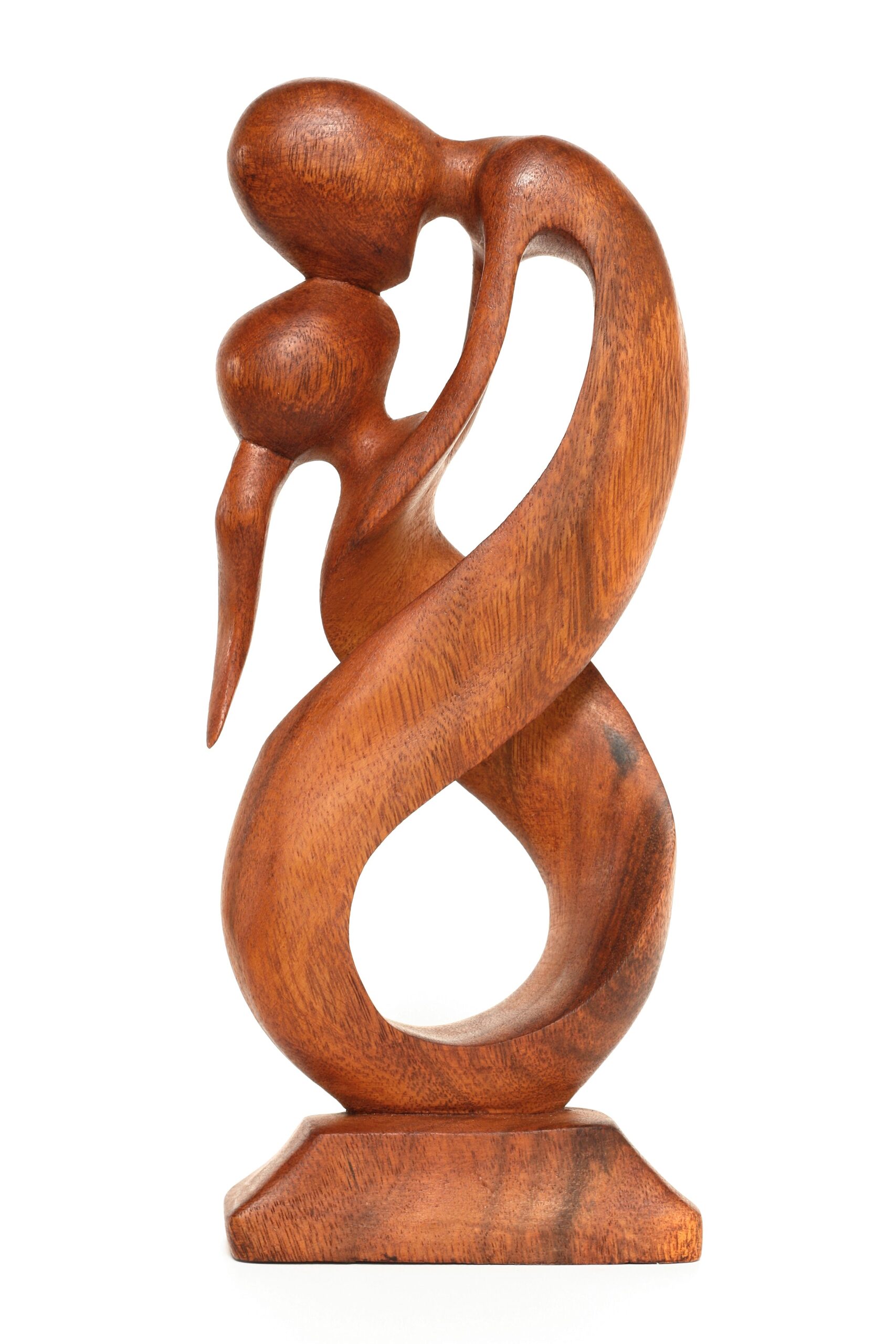 12" Wooden Handmade Abstract Sculpture Statue Handcrafted "Always Yours" Gift Art Decorative Home Decor Figurine Accent Decoration Artwork Hand Carved - Image 6
