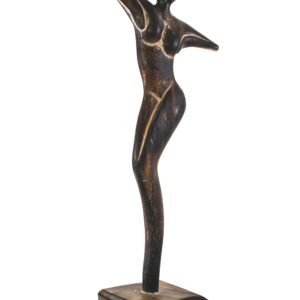14" Wooden Handmade Abstract Tango Dancer Sculpture Statue Handcrafted Gift Art Decorative Home Decor Figurine Accent Decoration Artwork Hand Carved